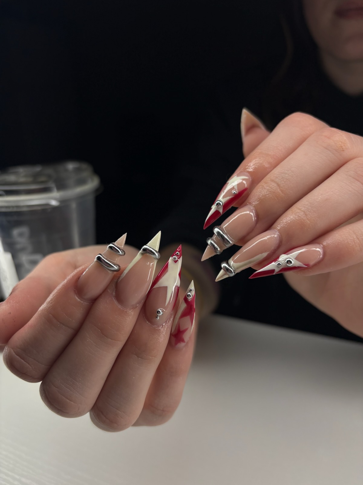 Hand-painted nail set by Clawz By Juliee